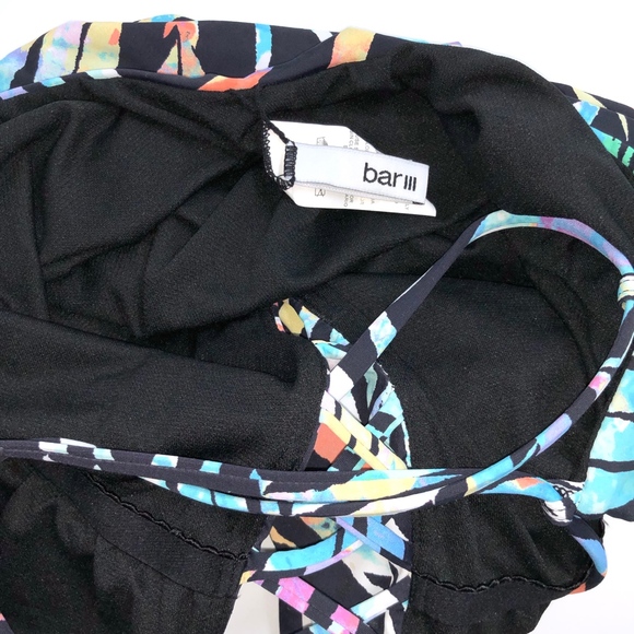 Bar III Swimsuit Small One Piece Tie Dye Lace Up - Picture 7 of 7